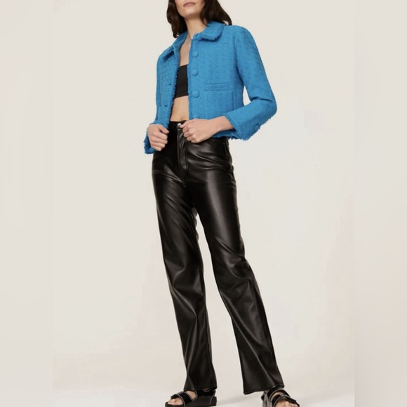 Proenza Schouler Jackets & Blazers - Proenza Schouler White Label Cropped Tweed Jacket Blue size 8